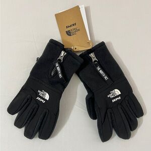 SKIMS x The North Face TNF Fleece Denali Winter Snow Gloves Black